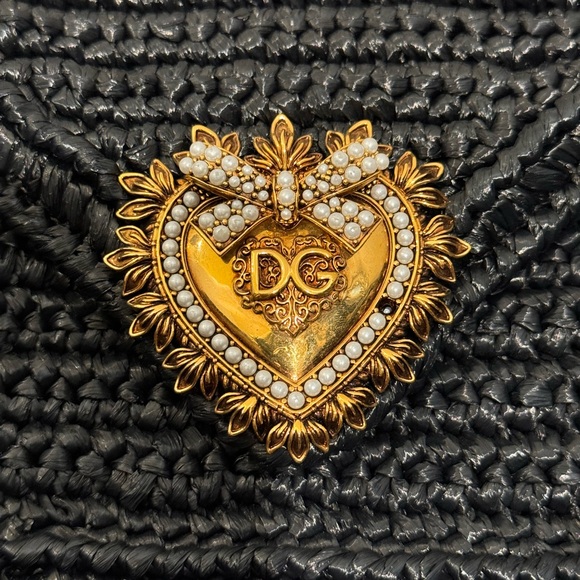 Dolce & Gabbana Devotion Raffia Bag - Picture 3 of 4